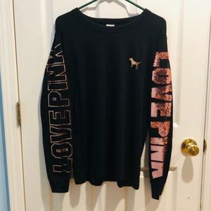 ***SOLD*** Pink Victoria’s Secret bling shirt